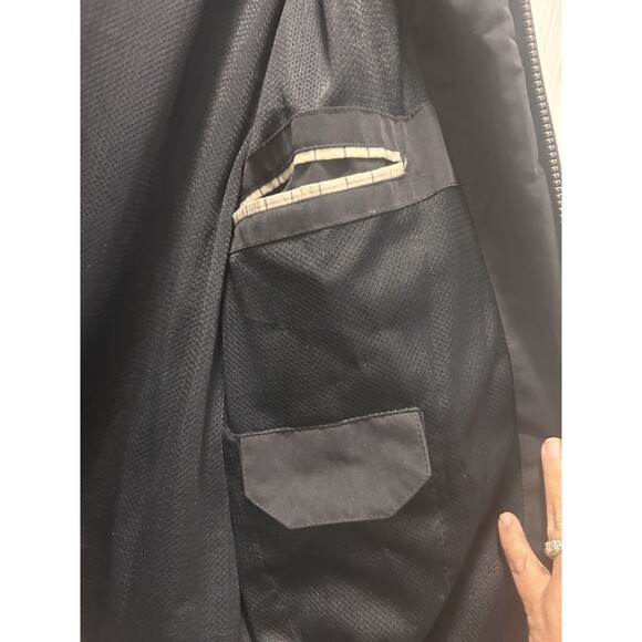 London Fog Collection Jacket Blue Soft Shell Collared Zip Pockets Lined Size XL - Picture 5 of 9